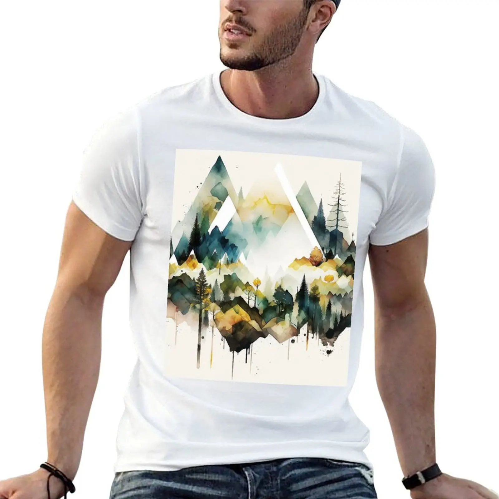 mountain geometric shapes watercolor T-Shirt funny t shirts cotton man t shirt luxury man tshirt T-shirt
mountain geometric shapes watercolor T-Shirt funny t shirts cotton man t shirt luxury man tshirt T-shirt