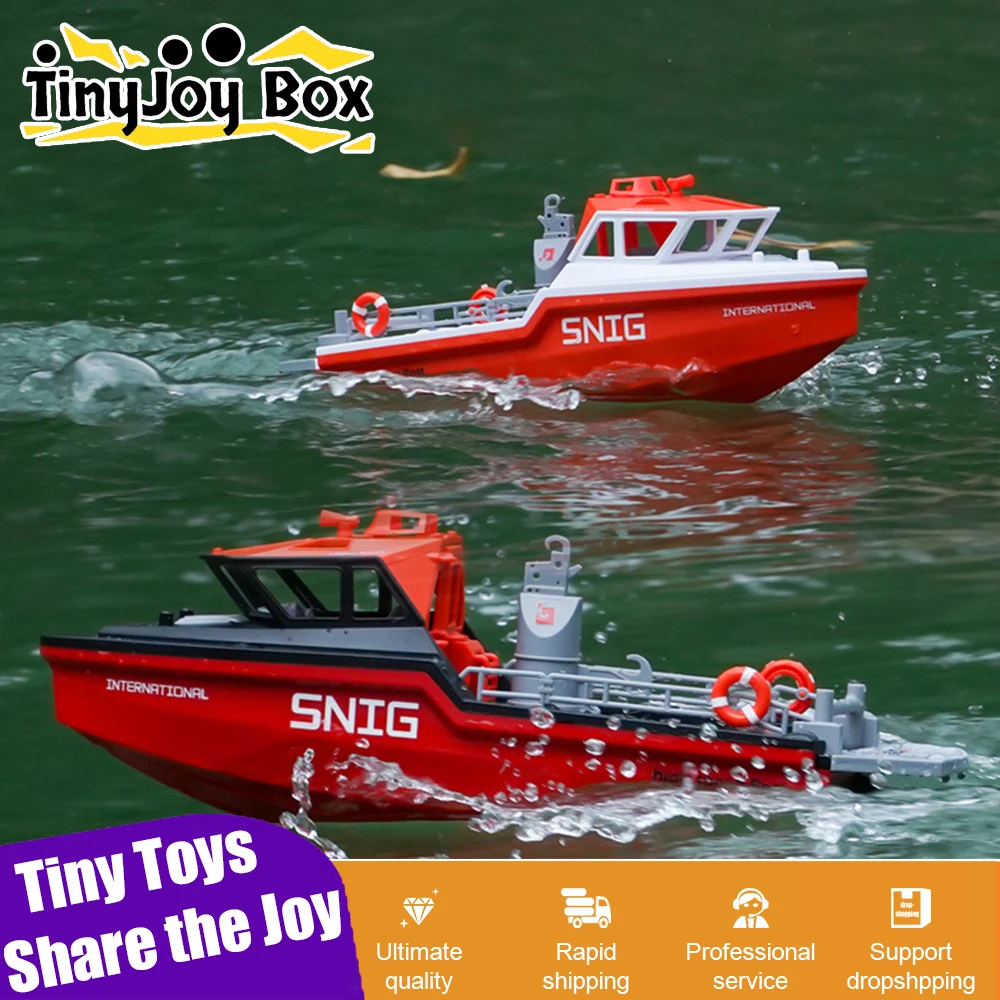 RC Boat Brushless Rescue Boats Model 50M Long Range Wireless 2.4G Remote Control Ship 8Km/h Radio Control Speedoat Electric Toys
RC Boat Brushless Rescue Boats Model 50M Long Range Wireless 2.4G Remote Control Ship 8Km/h Radio Control Speedoat Electric Toys