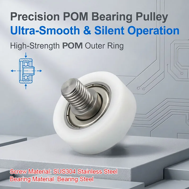 10pcs OD 13mm Externally Threaded POM Coated Bearing Roller With M6 Screw BS68413-4C1L3M4 13x4mm Door Window Guide Pulley Wheel
10pcs OD 13mm Externally Threaded POM Coated Bearing Roller With M6 Screw BS68413-4C1L3M4 13x4mm Door Window Guide Pulley Wheel