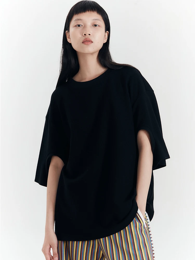 Футболка с круглым вырезом оригинального дизайна, двусторонняя, из хлопка, с коротким рукавом, для повседневной носки, укороченная, цветная.
Футболка с круглым вырезом оригинального дизайна, двусторонняя, из хлопка, с коротким рукавом, для повседневной носки, укороченная, цветная.