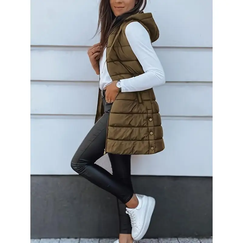 Hooded Zip Cotton Vest Women's Fashion Spring 2026 Inner Wear Regular Length Inner Sleeveless Zipper Closure Cotton Vest
Hooded Zip Cotton Vest Women's Fashion Spring 2026 Inner Wear Regular Length Inner Sleeveless Zipper Closure Cotton Vest