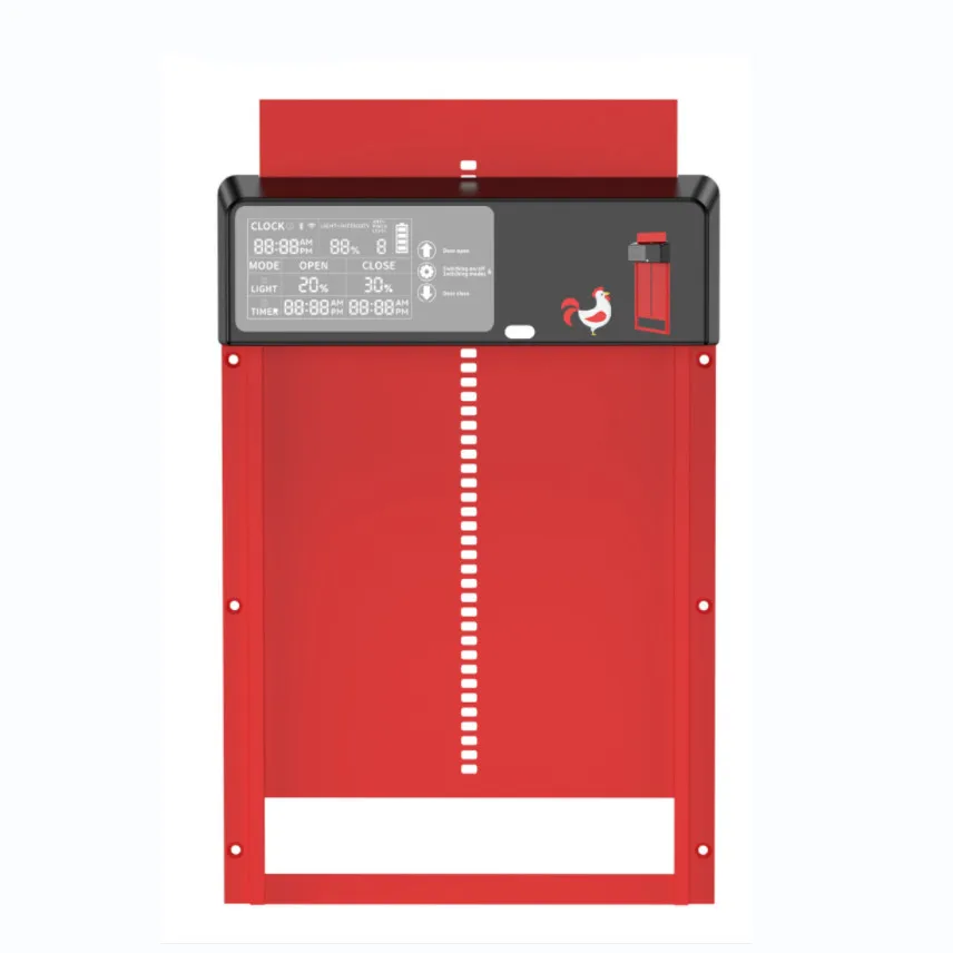 Automatic Chicken Door Opener With Solar And Programmable LCD Display Operating Modes Controlled By Timer And Light
Automatic Chicken Door Opener With Solar And Programmable LCD Display Operating Modes Controlled By Timer And Light
