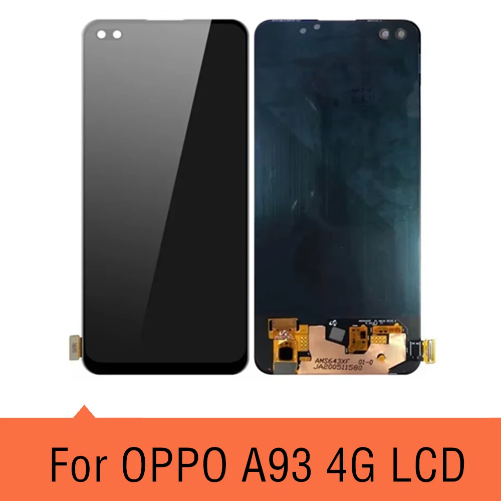 6.43" Super AMOLED Support fingerprint For OPPO A93 4G CPH2121 CPH2123 LCD Display Touch Screen Digitizer Assembly Replacement
6.43" Super AMOLED Support fingerprint For OPPO A93 4G CPH2121 CPH2123 LCD Display Touch Screen Digitizer Assembly Replacement