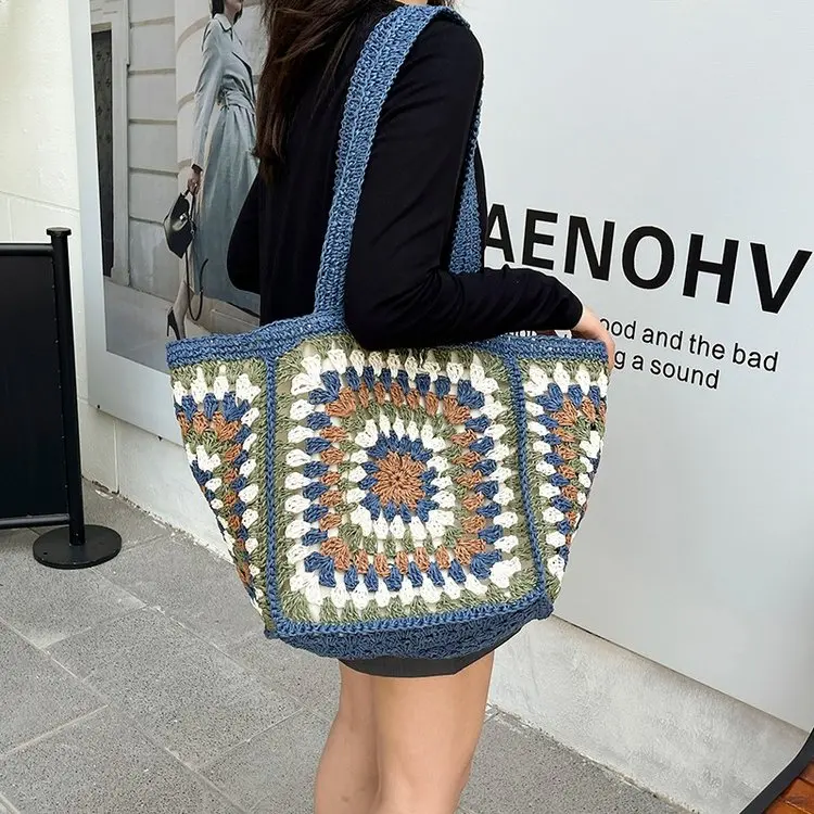 Women's Oversized Basketweave Tote 2025 - Chunky Knit Commuter Bag, Versatile Shoulder Purse for Brunch Meeting Flower Market
Women's Oversized Basketweave Tote 2025 - Chunky Knit Commuter Bag, Versatile Shoulder Purse for Brunch Meeting Flower Market