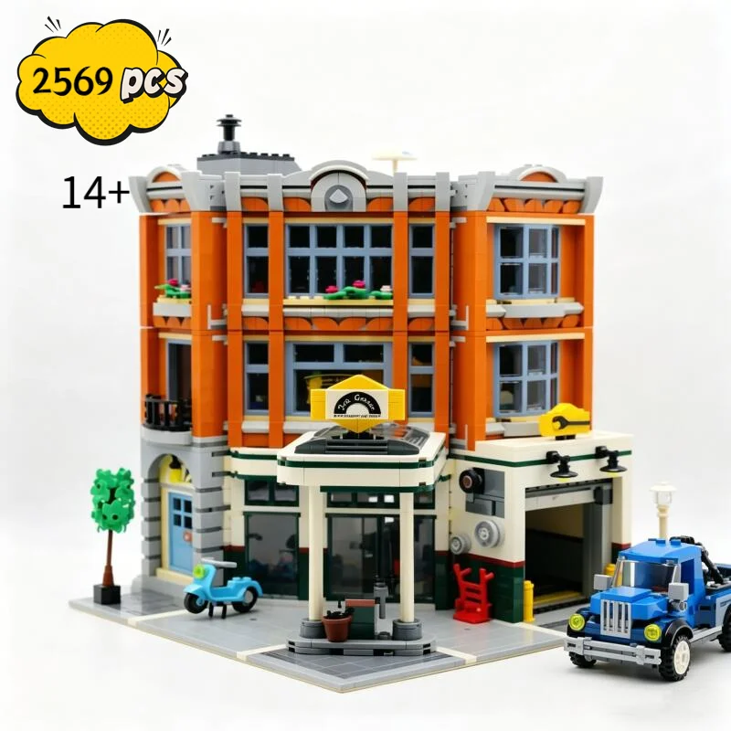 10264 2569pcs Construction Street Scene Series Auto Repair Shop Adult Assemble Building Blocks Birthday Christmas Gift
10264 2569pcs Construction Street Scene Series Auto Repair Shop Adult Assemble Building Blocks Birthday Christmas Gift