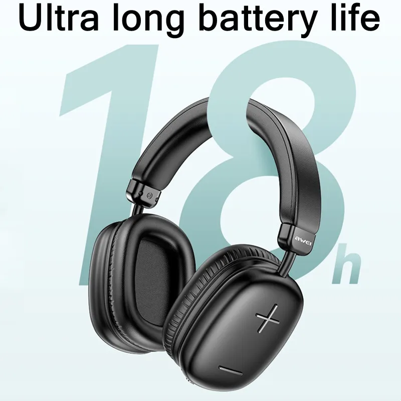 Awei AT6 HiFi Audio Wireless Bluetooth 5.3 40MM Horn Наушники Музыкальная гарнитура Игровые спортивные наушники с поддержкой микрофона TF-карта AUX
Awei AT6 HiFi Audio Wireless Bluetooth 5.3 40MM Horn Наушники Музыкальная гарнитура Игровые спортивные наушники с поддержкой микрофона TF-карта AUX