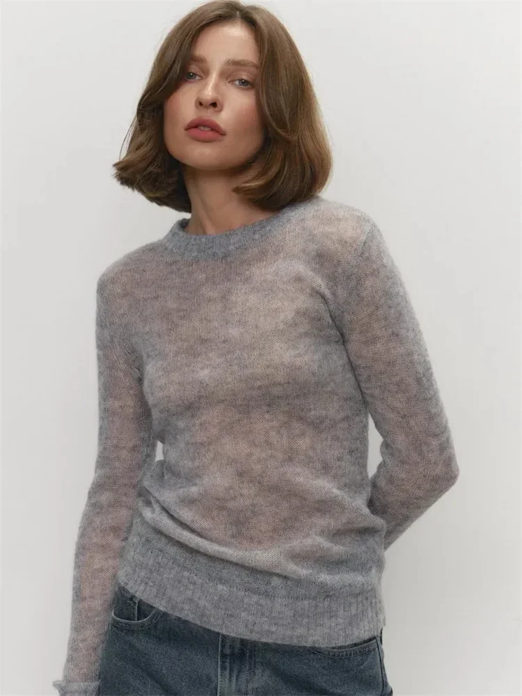 Knitwear See-Through Summer Sweater Pullover Female Sexy Long Sleeve Inner Solid Knit Y2k Top For Women Pullover Clothes
Knitwear See-Through Summer Sweater Pullover Female Sexy Long Sleeve Inner Solid Knit Y2k Top For Women Pullover Clothes