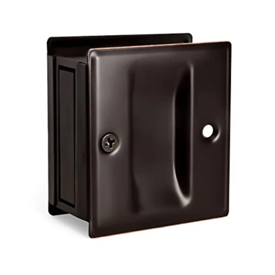 Privacy Pocket Door Pull - No Lock, Replace Old or Damaged Pull for Sliding Door, 2-3/4'x2-1/2', 1-3/8' Thickness, Oil Rubbed B
Privacy Pocket Door Pull - No Lock, Replace Old or Damaged Pull for Sliding Door, 2-3/4'x2-1/2', 1-3/8' Thickness, Oil Rubbed B