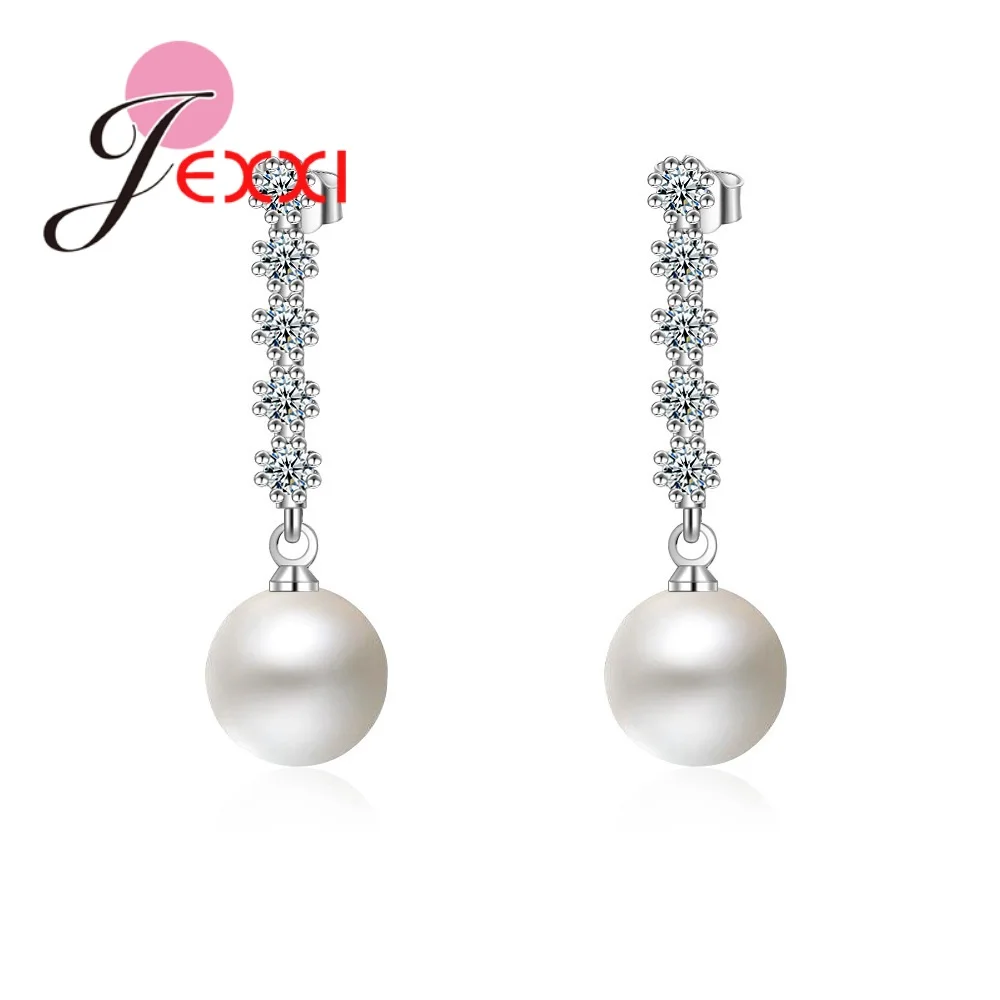 Korean Pearl Long Drop Dangle Earrings For Women Beads Round Geometric 925 Sterling Silver African Bridal Earrings Drop Shipping
Korean Pearl Long Drop Dangle Earrings For Women Beads Round Geometric 925 Sterling Silver African Bridal Earrings Drop Shipping