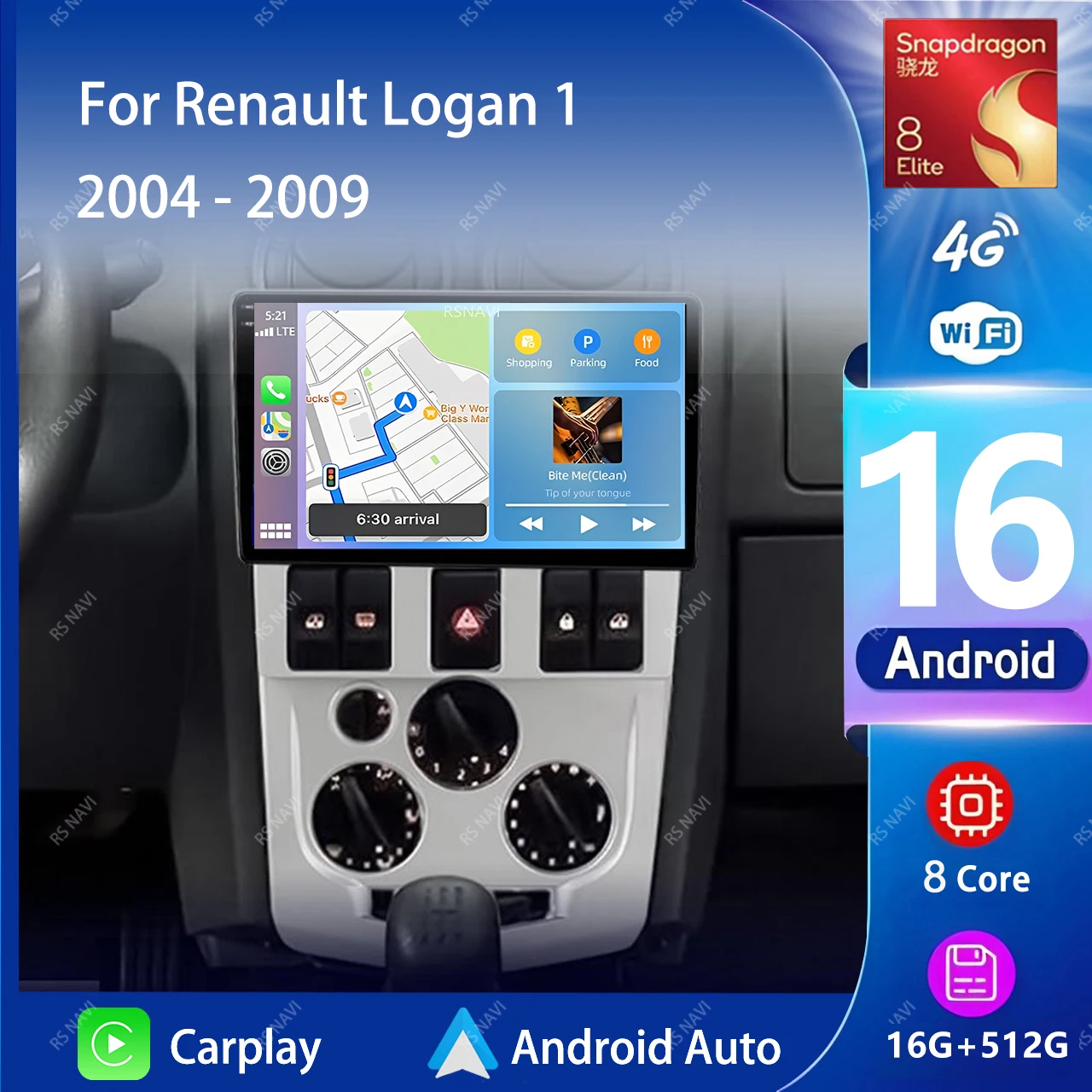 Android 16 Carplay Auto 2K Screen Car Radio BT Multimedia Player For Renault Logan 1 2004 - 2009 Autoradio Stereo 2din Head Unit
Android 16 Carplay Auto 2K Screen Car Radio BT Multimedia Player For Renault Logan 1 2004 - 2009 Autoradio Stereo 2din Head Unit