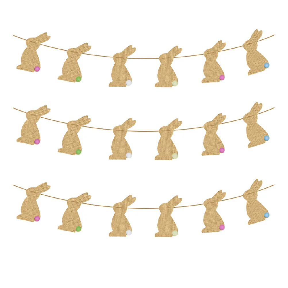 6Pcs Easter Rabbit Pennant Banner Set Chic Linen Garland for Wall Window Garden Decoration Unique Holiday Party Decorations
6Pcs Easter Rabbit Pennant Banner Set Chic Linen Garland for Wall Window Garden Decoration Unique Holiday Party Decorations