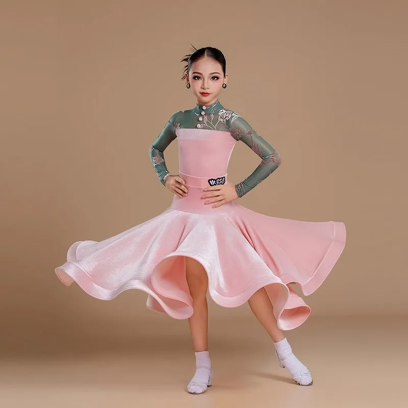 2026 Children Ballroom Dance Performance Clothing For Girls Print Bodysuit Big Swing Skirts Suit Waltz Modern Dress Wear DN22069
2026 Children Ballroom Dance Performance Clothing For Girls Print Bodysuit Big Swing Skirts Suit Waltz Modern Dress Wear DN22069