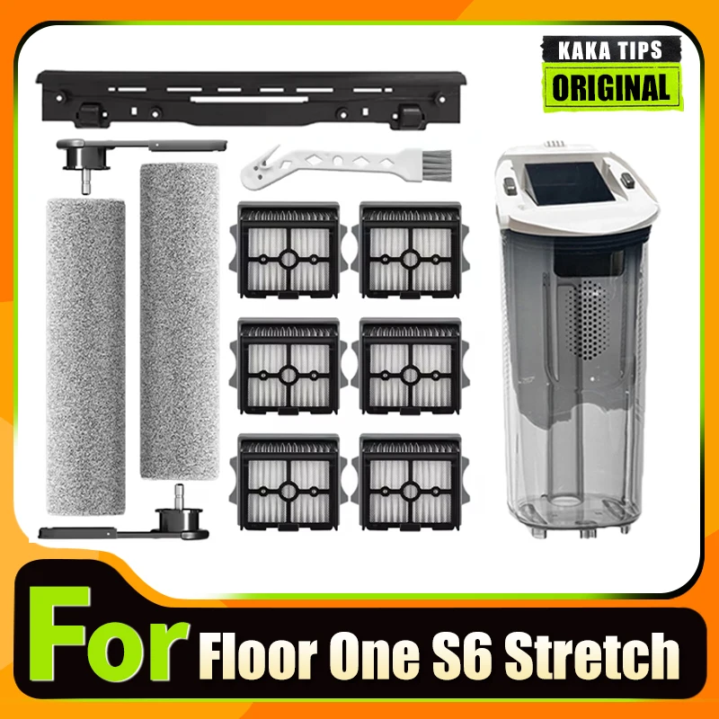Original Accessories For Tineco Floor One S6 Stretch Wet Dry Brush Roller Heap Filter Vacuum Cleaner Water Tank Spare Parts
Original Accessories For Tineco Floor One S6 Stretch Wet Dry Brush Roller Heap Filter Vacuum Cleaner Water Tank Spare Parts