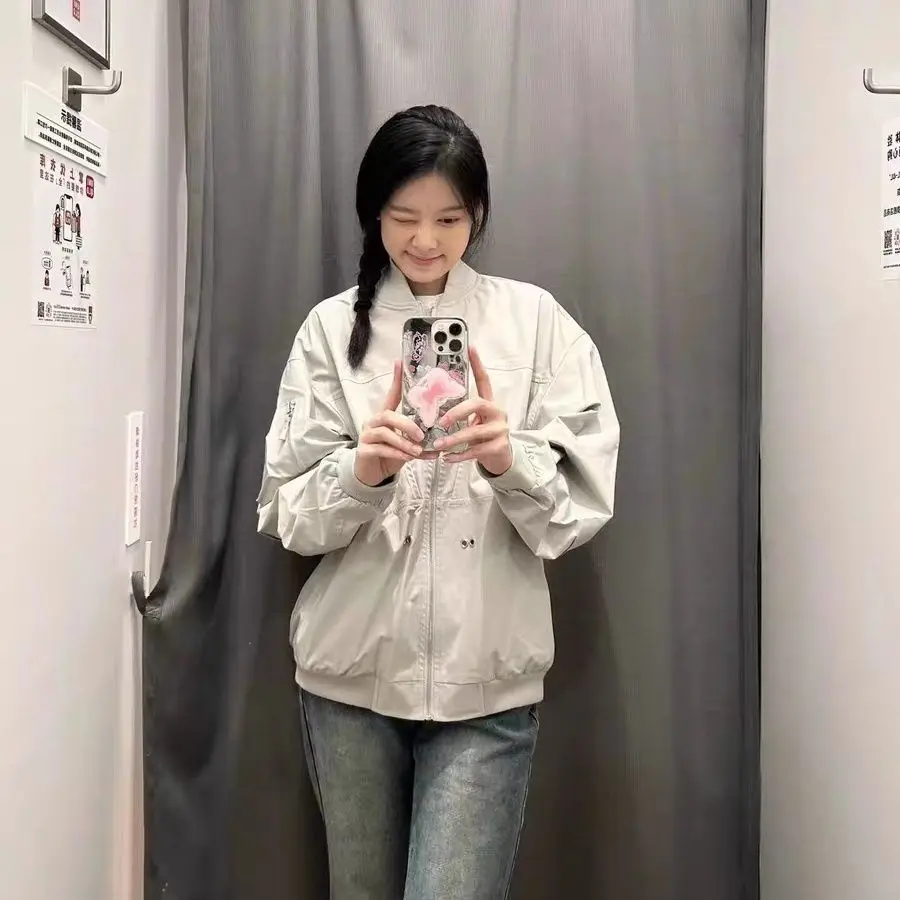 Bomber Jackets Womens Jacket Navy Fall Chiffon Lace-Up Ruffles Cute Romantic Girlish Pearl Exquisite Japanese Style Softshell OL
Bomber Jackets Womens Jacket Navy Fall Chiffon Lace-Up Ruffles Cute Romantic Girlish Pearl Exquisite Japanese Style Softshell OL