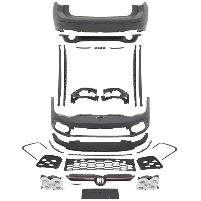 High Quality Style Conversion Body Kit Front Rear Bumper Side Skirts PP Plastic Exterior Upgrade Parts 8 R-line
High Quality Style Conversion Body Kit Front Rear Bumper Side Skirts PP Plastic Exterior Upgrade Parts 8 R-line