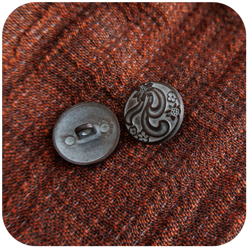 6PCS High-grade Alloy Buttons Retro Round Metal Bronze Coat Decorative Buttons
6PCS High-grade Alloy Buttons Retro Round Metal Bronze Coat Decorative Buttons