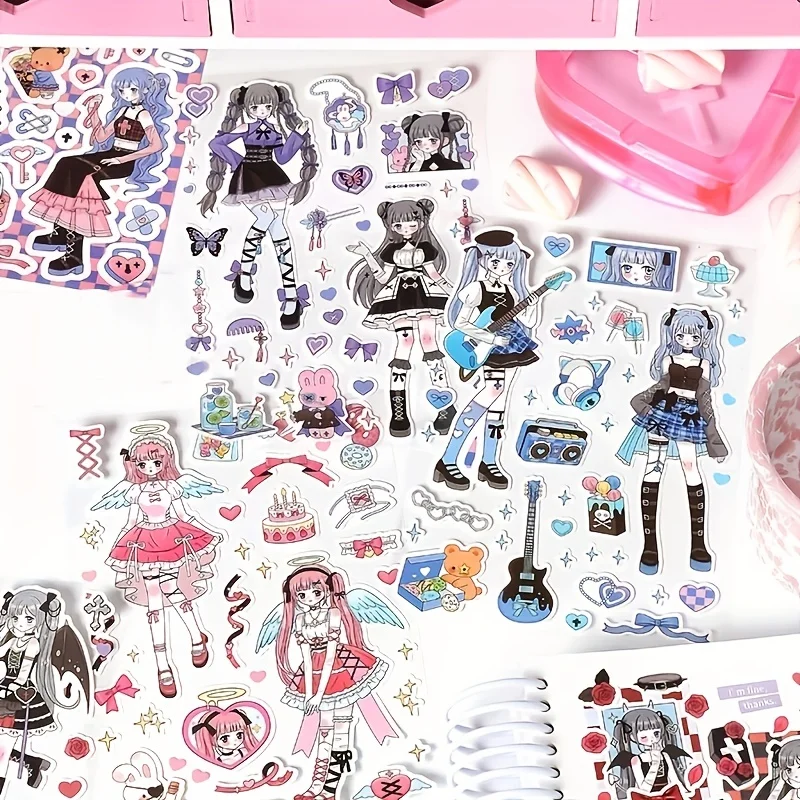 1 Sheet Cartoon Cute Sweet Comic Girl Sticker for Material Collage Journaling Art Crafts Scrapbooking DIY
1 Sheet Cartoon Cute Sweet Comic Girl Sticker for Material Collage Journaling Art Crafts Scrapbooking DIY
