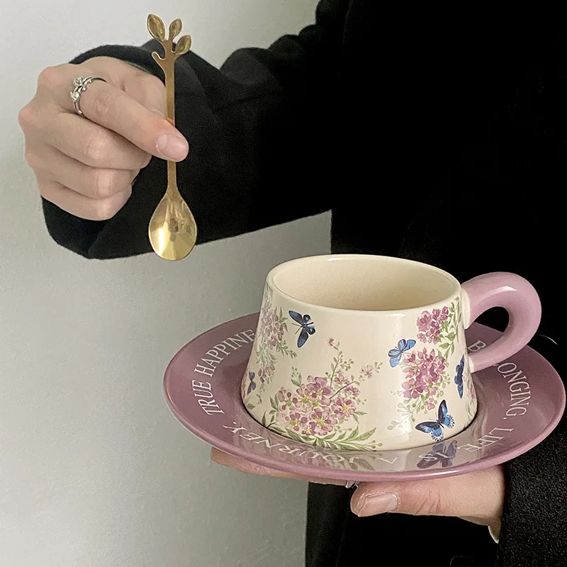 HYS Crape Myrtle Flower Oil Painting Coffee Cup Saucer Ceramic Afternoon Tea Mark Cup Souvenir Boxed Gifts Light Luxury
HYS Crape Myrtle Flower Oil Painting Coffee Cup Saucer Ceramic Afternoon Tea Mark Cup Souvenir Boxed Gifts Light Luxury
