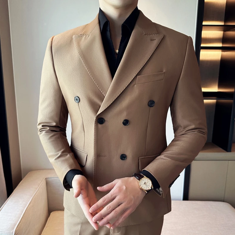 British Style Double Breasted Men Blazers 2023 Autumn Casual Business Jackets Men Clothing Office Social Wedding Dress Coat 2024
British Style Double Breasted Men Blazers 2023 Autumn Casual Business Jackets Men Clothing Office Social Wedding Dress Coat 2024