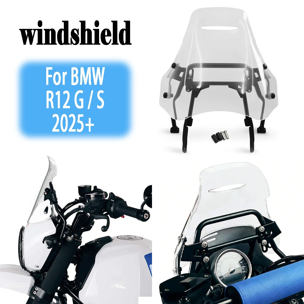 For BMW R12 G S r12 g s 2025+ ABS Windshield Windscreen Motorcycle Front Wind Deflector Air Fairing Wind Accessories
For BMW R12 G S r12 g s 2025+ ABS Windshield Windscreen Motorcycle Front Wind Deflector Air Fairing Wind Accessories