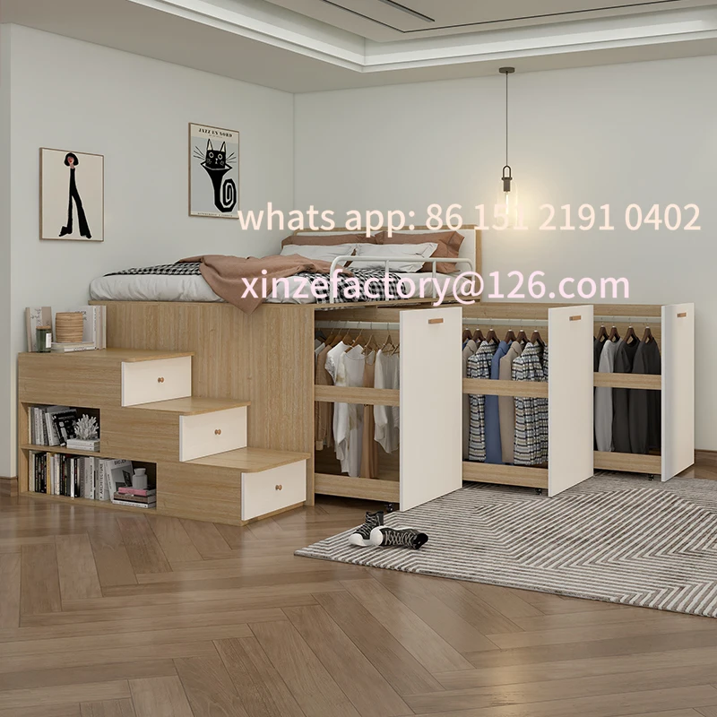 Customizable małe mieszkanie dziecięce łóżko półwysokie kombinacja łóżko tatami szafa zintegrowana
Customizable małe mieszkanie dziecięce łóżko półwysokie kombinacja łóżko tatami szafa zintegrowana