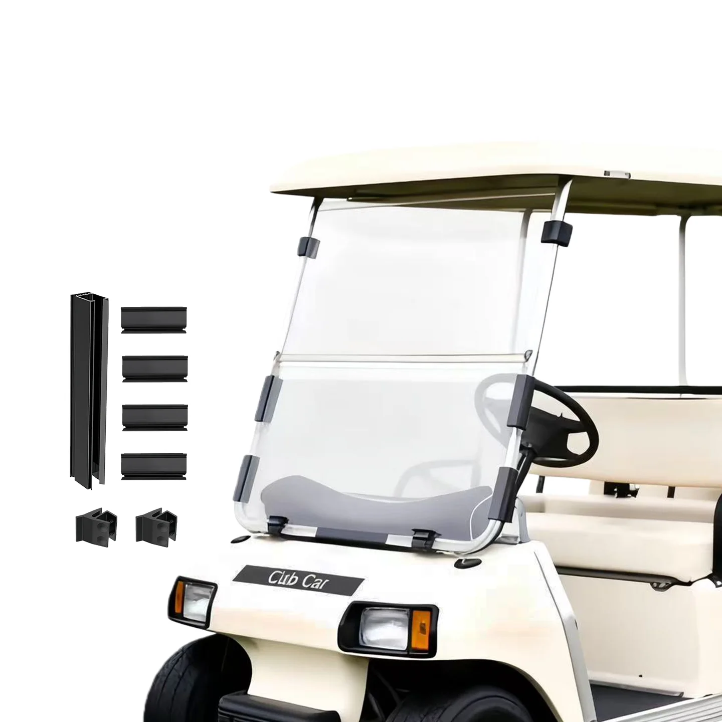 Golf Cart Parts Clubcar L6/L8 Acrylic Front Foldable Windshield for Golf Cart Accessories
Golf Cart Parts Clubcar L6/L8 Acrylic Front Foldable Windshield for Golf Cart Accessories