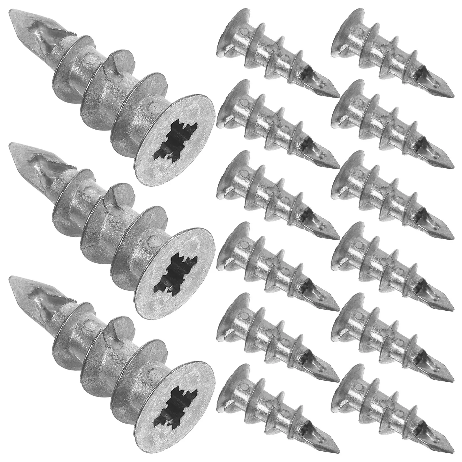 100pcs Drywall Self-Drilling Wall For Hanging Pictures Frames Shelves Artwork Heavy Duty Plaster Wall Anchors Screw Anchors Kit
100pcs Drywall Self-Drilling Wall For Hanging Pictures Frames Shelves Artwork Heavy Duty Plaster Wall Anchors Screw Anchors Kit