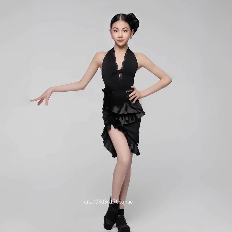 Girls Professional Latin Dance Children's Performance Children's Competition Performance Standard Practice Dress Dance Skirt
Girls Professional Latin Dance Children's Performance Children's Competition Performance Standard Practice Dress Dance Skirt
