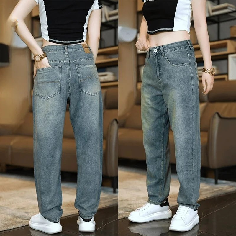 Retro American Sle Loose Straight Leg Men's Jeans Casual Long Trousers Harajuku Sle Nine Points Spring Autumn New Arrival
Retro American Sle Loose Straight Leg Men's Jeans Casual Long Trousers Harajuku Sle Nine Points Spring Autumn New Arrival