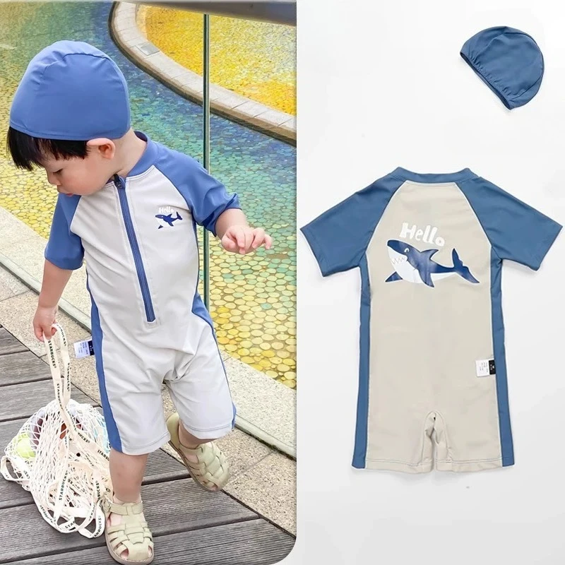 Children's One-piece Short-sleeved Swimsuit Boys Summer Sun Protection Speed Cute Dolphin Quick-drying Medium Children
Children's One-piece Short-sleeved Swimsuit Boys Summer Sun Protection Speed Cute Dolphin Quick-drying Medium Children