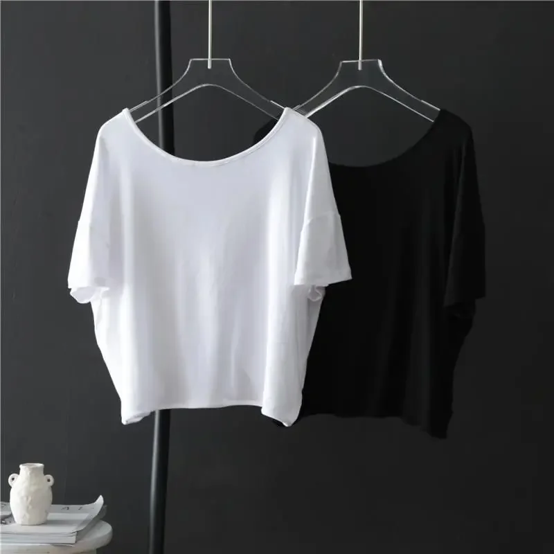 Summer New Short Sleeve Solid Color Backless Hollow Out Fashion Tops Trend Casual Women Clothes Sexy Asymmetrical Loose T Shirts
Summer New Short Sleeve Solid Color Backless Hollow Out Fashion Tops Trend Casual Women Clothes Sexy Asymmetrical Loose T Shirts