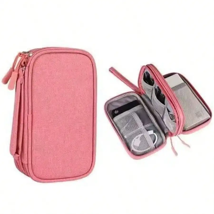 Travel Cable Organizer Bag Pouch Electronic Accessories Carry Case Portable Waterproof Double Layers All-In-One Storage For Cord
Travel Cable Organizer Bag Pouch Electronic Accessories Carry Case Portable Waterproof Double Layers All-In-One Storage For Cord