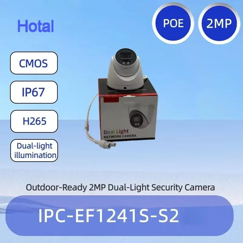 Уличная камера видеонаблюдения Hotal с двойной подсветкой, полноцветным ночным видением на 30 м, встроенным микрофоном, датчиком движения и защитой IP67
Уличная камера видеонаблюдения Hotal с двойной подсветкой, полноцветным ночным видением на 30 м, встроенным микрофоном, датчиком движения и защитой IP67