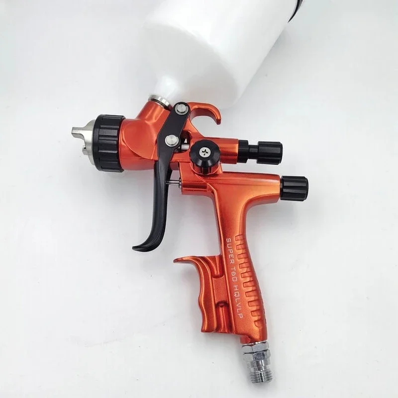 Car paint spray gun On the pot spray gun T60 varnish sheet metal high atomization spray gun Pneumatic tool
Car paint spray gun On the pot spray gun T60 varnish sheet metal high atomization spray gun Pneumatic tool