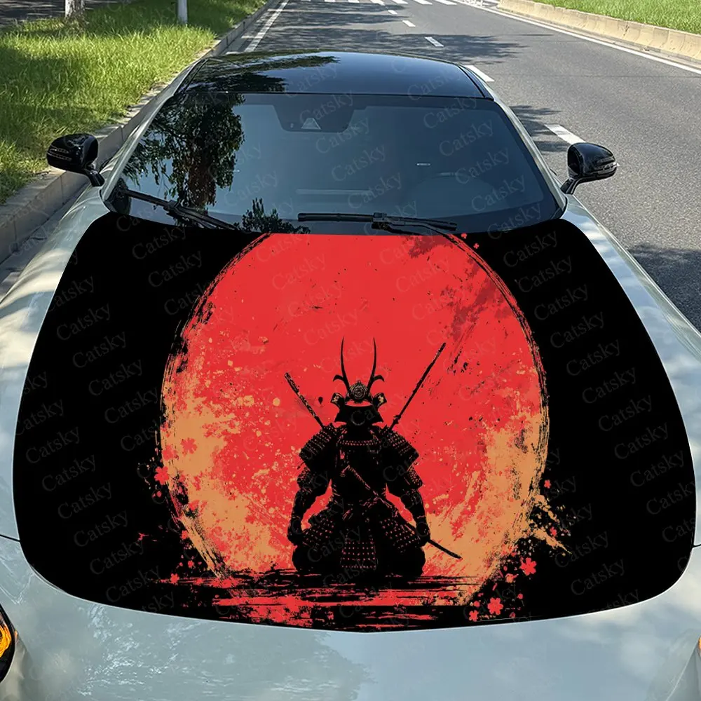 Red Moon Samurai Car Vinyl Wrap, PVC Waterproof Car Hood Sticker, Self-Adhesive Scratch-Resistant Stickers
Red Moon Samurai Car Vinyl Wrap, PVC Waterproof Car Hood Sticker, Self-Adhesive Scratch-Resistant Stickers