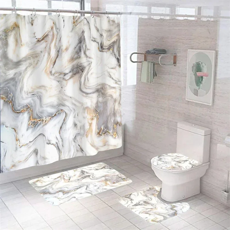 HKJ02Luxury 3D Marble Shower Curtain Set Polyester Fabric Waterproof Batthroom Curtains Modern Style Printing Bath Toilet Co6Gh$
HKJ02Luxury 3D Marble Shower Curtain Set Polyester Fabric Waterproof Batthroom Curtains Modern Style Printing Bath Toilet Co6Gh$