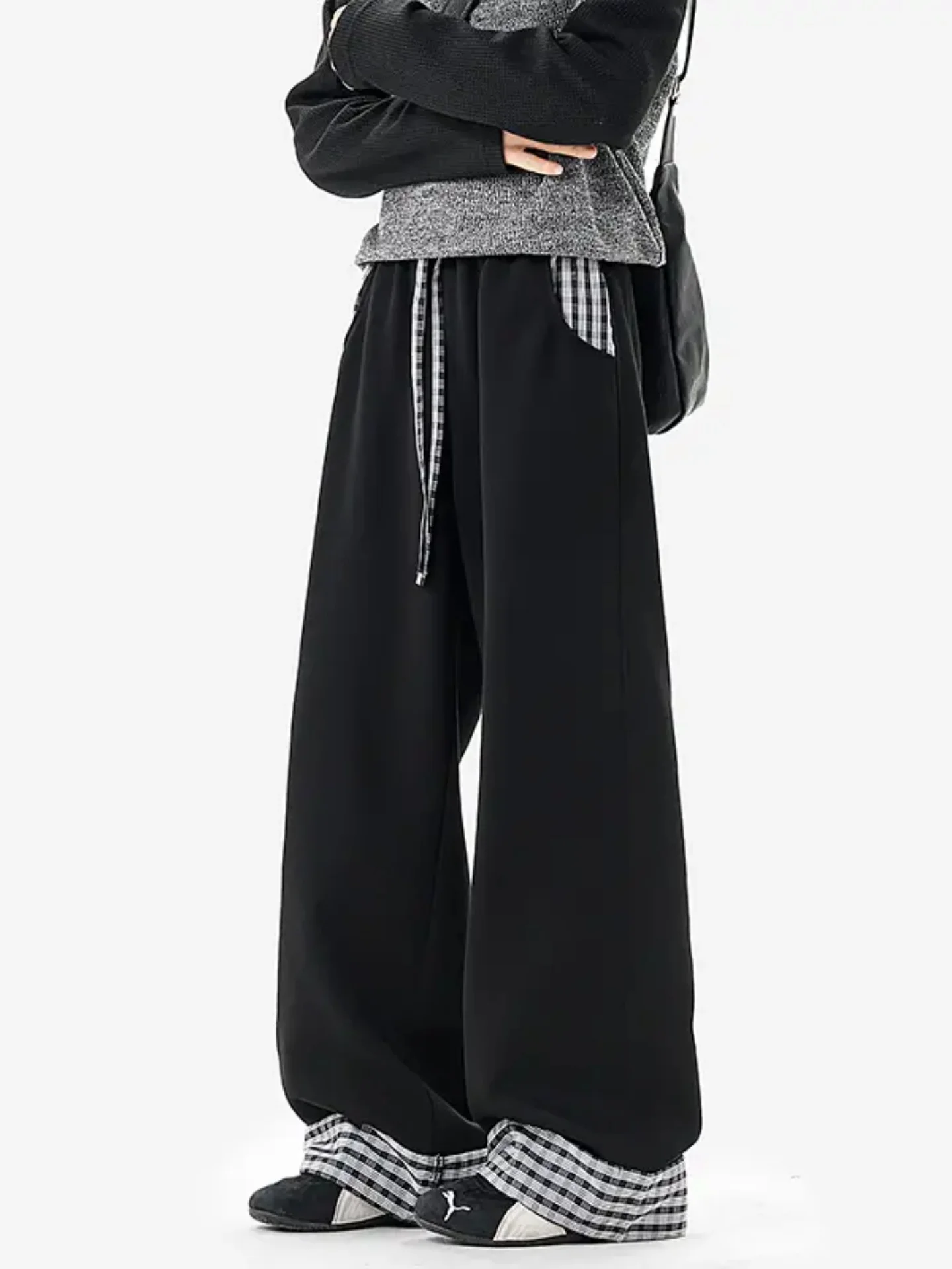 Versatile Plaid Color Blo Spor Casual Pants Straight Leg for Men And Women Spring Autumn CleanFit Faion Simple High Level
Versatile Plaid Color Blo Spor Casual Pants Straight Leg for Men And Women Spring Autumn CleanFit Faion Simple High Level