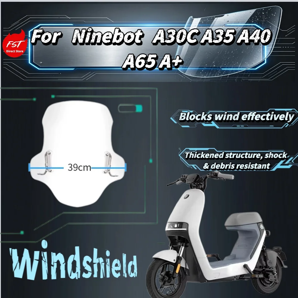 For Ninebot A30C A35 A40 A65 A+ Durable Windshield Modified Front Windscreen Protective Cover
For Ninebot A30C A35 A40 A65 A+ Durable Windshield Modified Front Windscreen Protective Cover