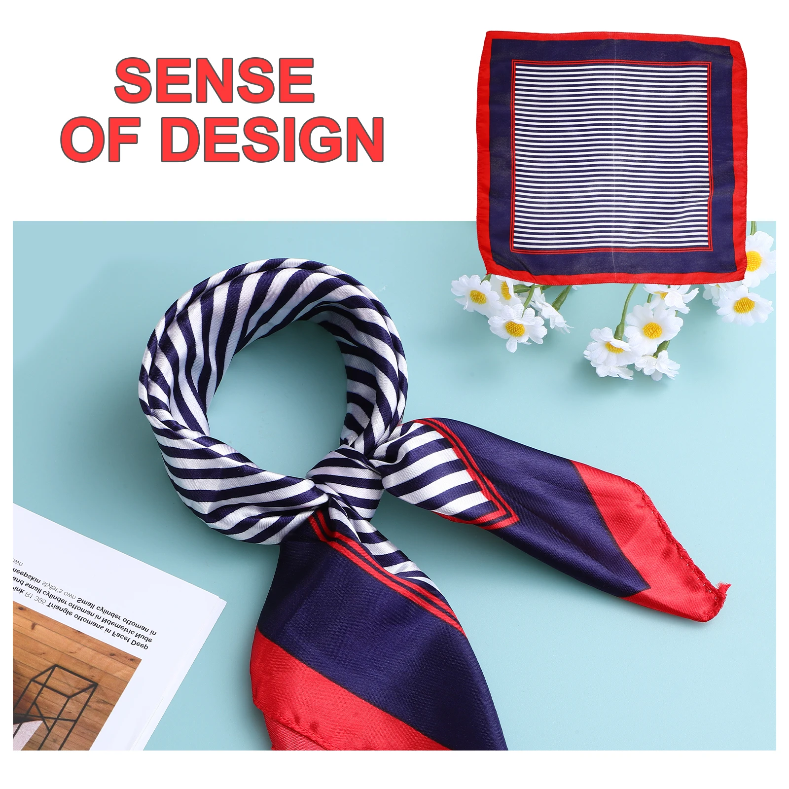 4pcs Small Square Scarf Women 50cm Silk Polyester Neck Hair Accessories Stylish Casual Professional Soft 
4pcs Small Square Scarf Women 50cm Silk Polyester Neck Hair Accessories Stylish Casual Professional Soft