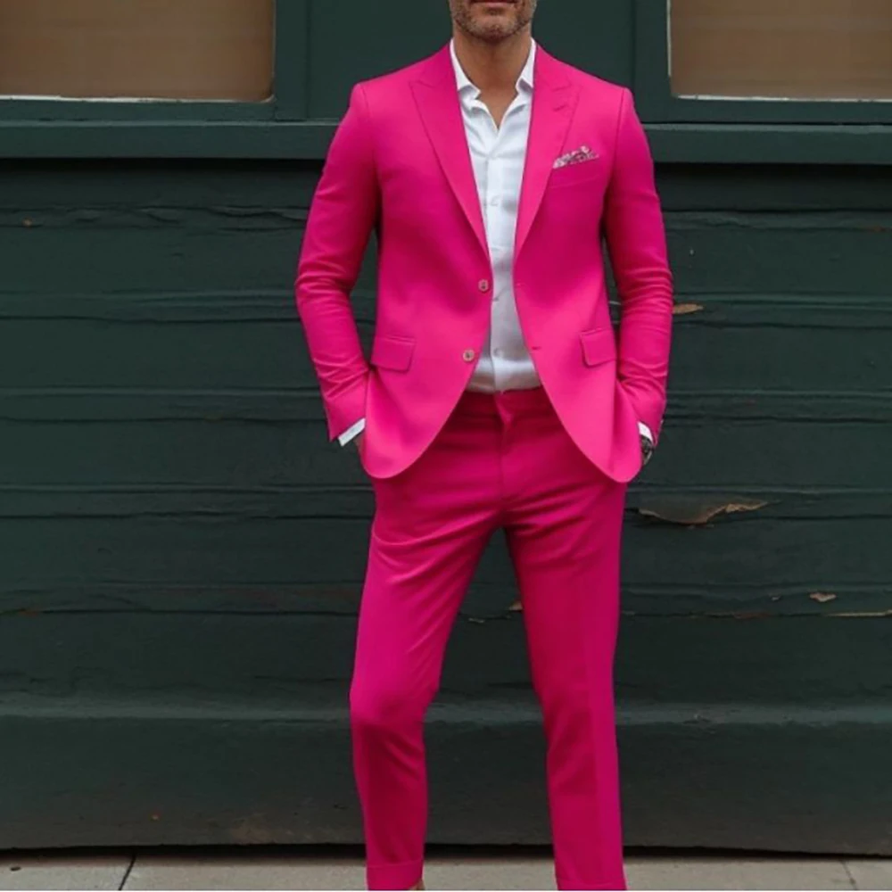 Мужские костюмы Slim Fit, элегантный пиджак из двух предметов, брюки, однобортный узкий пиджак с острым лацканом, роскошные наряды для выпускного вечера
Мужские костюмы Slim Fit, элегантный пиджак из двух предметов, брюки, однобортный узкий пиджак с острым лацканом, роскошные наряды для выпускного вечера