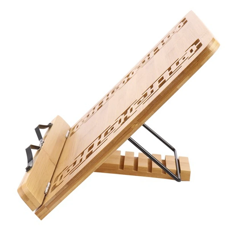 Foldable Tablet Textbook/Music File Holder/Retro Hollow Elegant Pattern Reading Bookshelf Bookshelf
Foldable Tablet Textbook/Music File Holder/Retro Hollow Elegant Pattern Reading Bookshelf Bookshelf