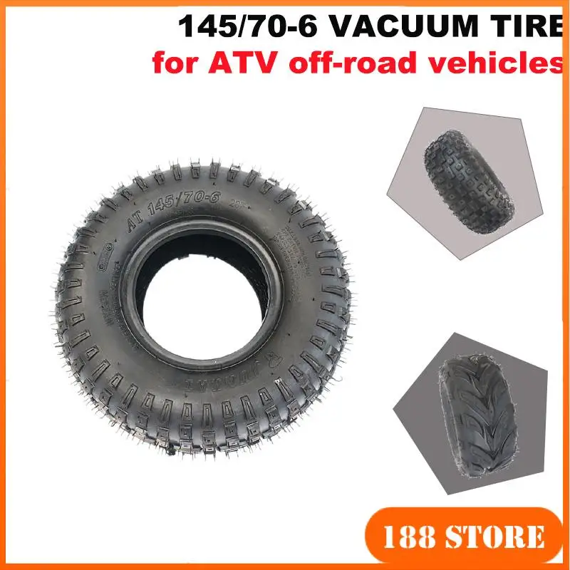 145/70-6 6-Inch ATV Tires Four-Wheel Vehicles Suitable for 50cc 70cc90cc70cc 110cc Karts Children's Four-Wheel Off-Road Vehicles
145/70-6 6-Inch ATV Tires Four-Wheel Vehicles Suitable for 50cc 70cc90cc70cc 110cc Karts Children's Four-Wheel Off-Road Vehicles