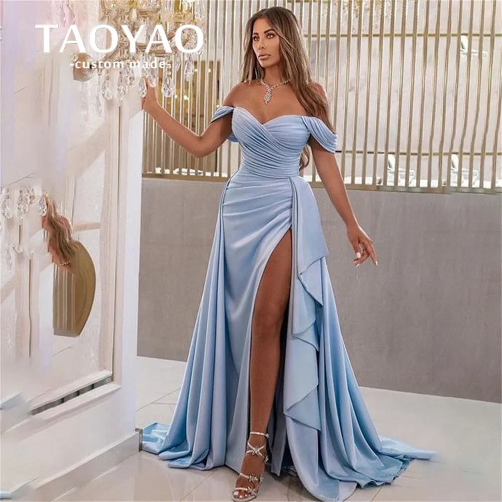 Split Side Mermaid Party Dresses Sleeveless Backless Sweetheart Prom Dresses Off The Shoulder Evening Dresses Robes De Soirée
Split Side Mermaid Party Dresses Sleeveless Backless Sweetheart Prom Dresses Off The Shoulder Evening Dresses Robes De Soirée