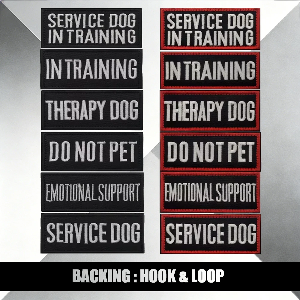 Service Dog Embroidered Patches - "Do Not Pet" & Emotional Support Patches for Working Dogs, Vest Patches with Hook & Loop
Service Dog Embroidered Patches - "Do Not Pet" & Emotional Support Patches for Working Dogs, Vest Patches with Hook & Loop