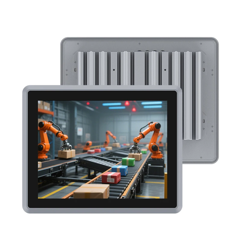 IP65 Fanless 12.1 Inch Industrial Embedded Panel PC J1900 for Industrial Automation