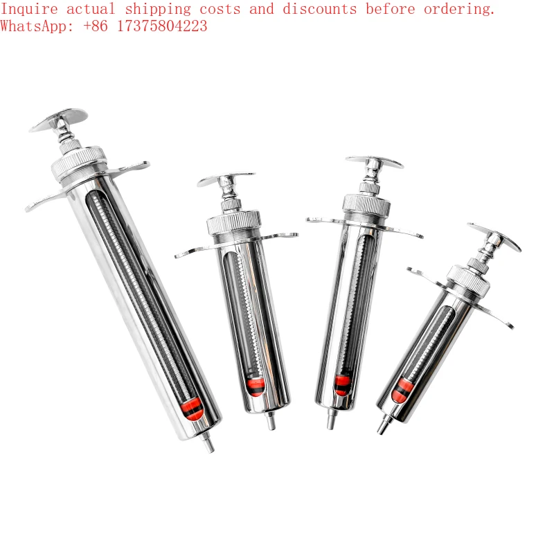 10 pcs Adjustable Safety Veterinary Copper Continuous Syringe Reusable10ML 20ML 30ML 50ML Luer Lock Tip Diagnosis Injection
10 pcs Adjustable Safety Veterinary Copper Continuous Syringe Reusable10ML 20ML 30ML 50ML Luer Lock Tip Diagnosis Injection
