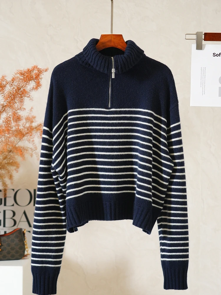 YongLeap Classic Blue White Stripes Faion Semi Open Zipper Full Camere Knitted Hoodie New Autumn Arrival Women's Camere...
YongLeap Classic Blue White Stripes Faion Semi Open Zipper Full Camere Knitted Hoodie New Autumn Arrival Women's Camere...