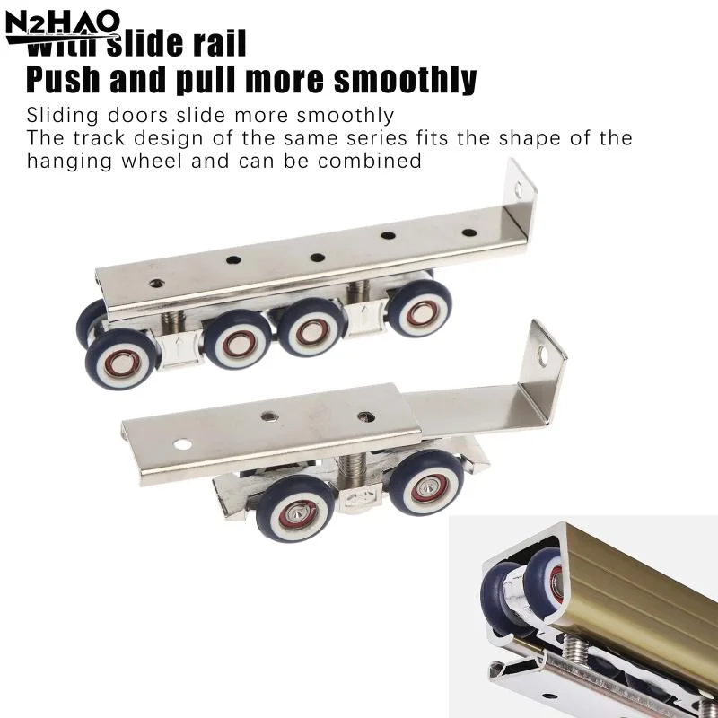 Sliding Door Roller 2Pcs Pulley Track 4Wheels and 8Wheels Anti Rust Smooth Bearing for Home Office Doors
Sliding Door Roller 2Pcs Pulley Track 4Wheels and 8Wheels Anti Rust Smooth Bearing for Home Office Doors
