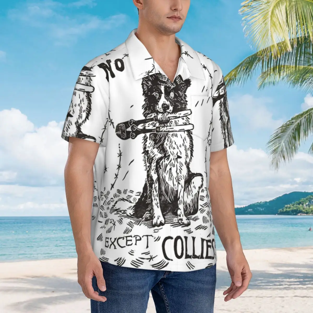 No Border Except Collies Hawaiian Shirts Funny Men Short Sleeve Shirt for Summer Beach Men's Button Tops
No Border Except Collies Hawaiian Shirts Funny Men Short Sleeve Shirt for Summer Beach Men's Button Tops
