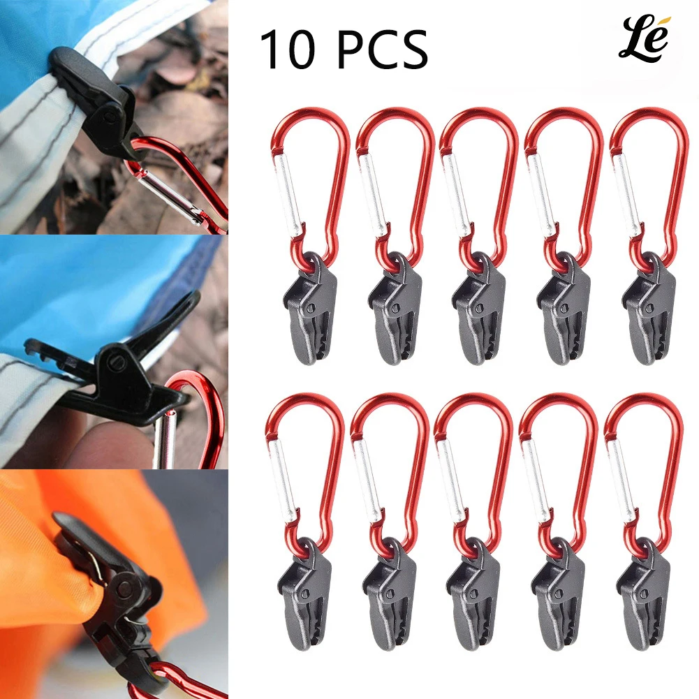 10pcs Tent Clip with Carabiner Lock Grip Durable Outdoor Tarp Clips for Camping Awnings Tarpaulins and Heavy Duty
10pcs Tent Clip with Carabiner Lock Grip Durable Outdoor Tarp Clips for Camping Awnings Tarpaulins and Heavy Duty